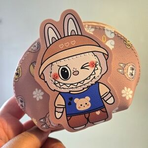 🍒🍒 Cute Brown Labubu Coin Purse